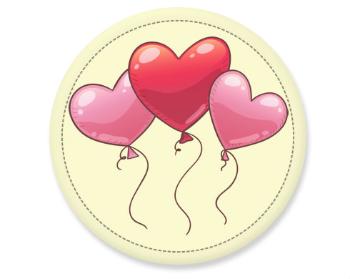 Placka heart balloon