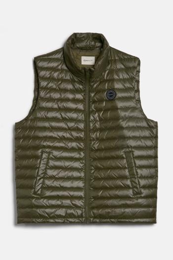 VESTA GANT SHINY LIGHT PADDED DOWN VEST JUNIPER GREEN