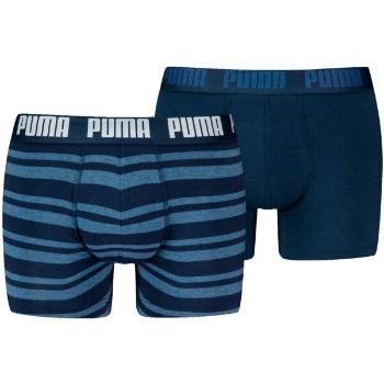 Puma MEN EVERYDAY HERITAGE STRIPE BOXER 2P Pánské boxerky, tmavě modrá, velikost