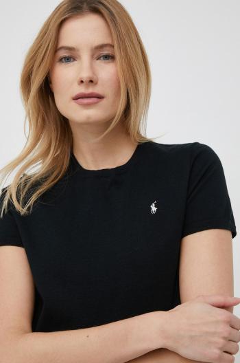 Tričko Polo Ralph Lauren černá barva, 211891673