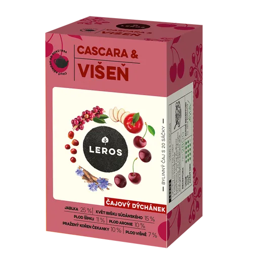 Leros Čajový dýchánek Cascara&višeň 20x2 g