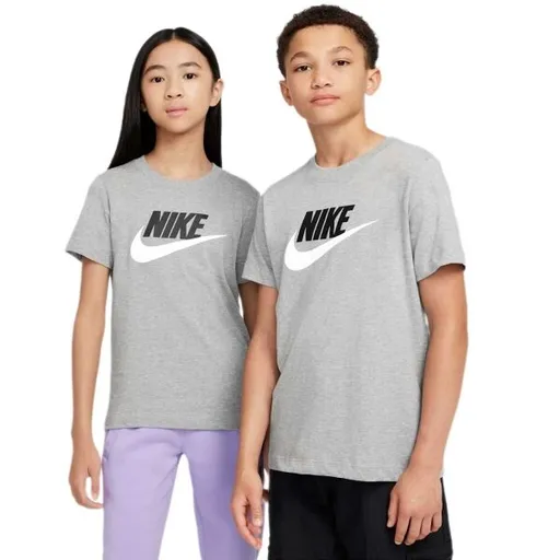 Nike SPORTSWEAR TEE FUTURA Dětské triko, šedá, velikost