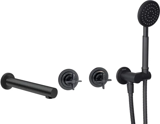 DEANTE Temisto černá Podomítková vanová baterie BQT_N18P