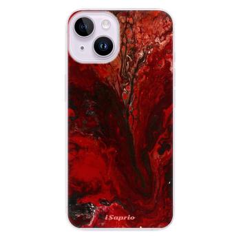 Odolné silikonové pouzdro iSaprio - RedMarble 17 - iPhone 14