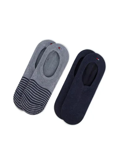 Tommy Hilfiger pánské modré ponožky 2 pack 382002001356039 39