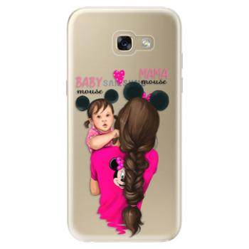 Odolné silikonové pouzdro iSaprio - Mama Mouse Brunette and Girl - Samsung Galaxy A5 2017