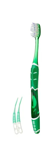 Zubní kartáček GUM PRO UltraSoft a masážní mezizubní kartáček GUM