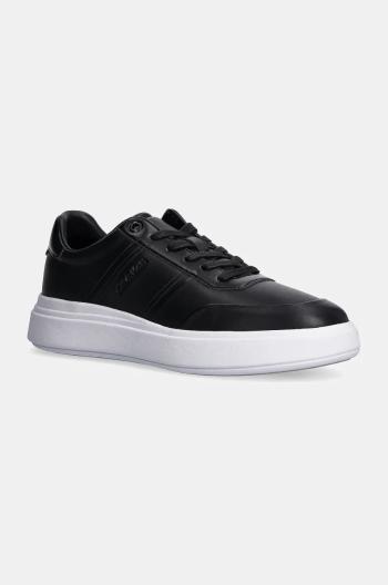 Sneakers boty Calvin Klein LOW TOP LACE UP HF černá barva, HM0HM01551