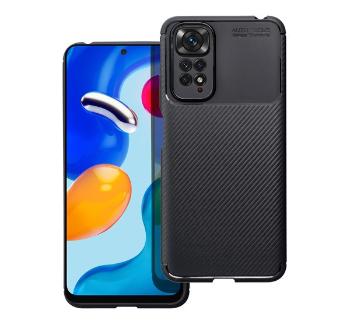 Forcell Carbon Premium Xiaomi 12T / 12T PRO karbon mintás szilikon tok, fekete