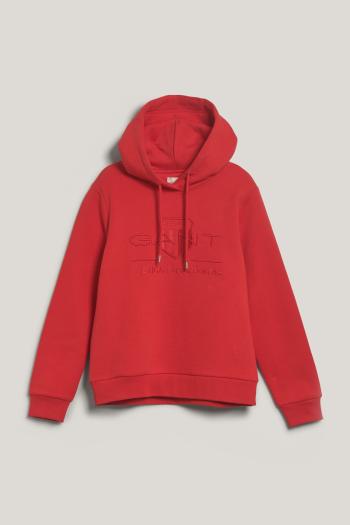 MIKINA GANT REG TONAL SHIELD HOODIE BRIGHT RED