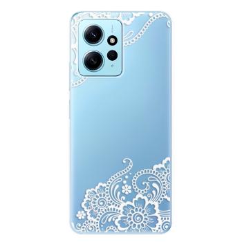 Odolné silikonové pouzdro iSaprio - White Lace 02 - Xiaomi Redmi Note 12 5G