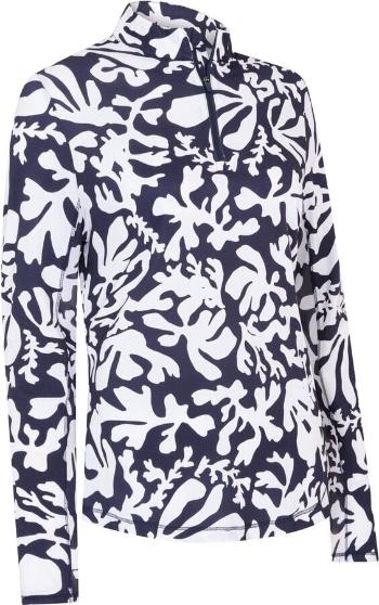 Callaway Abstract Floral Sun Protection Peacoat L Sweatshirt