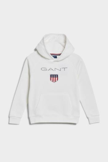 MIKINA GANT SHIELD HOODIE EGGSHELL