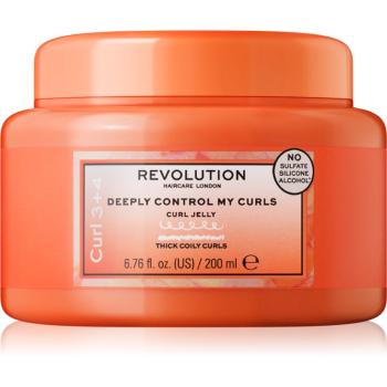 Revolution Haircare My Curls 3+4 Deeply Control My Curl stylingové želé pro kudrnaté vlasy 200 ml