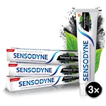 SENSODYNE Natural White s aktivním uhlím 3× 75  ml (8596149006369)