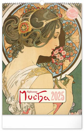 Nástěnný kalendář Alfons Mucha 2025