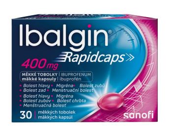 Ibalgin Rapidcaps 400 mg 30 měkkých tobolek