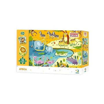 Dodo Puzzle s tříděním obrázků Afrika 18 dílků (4820198241162)