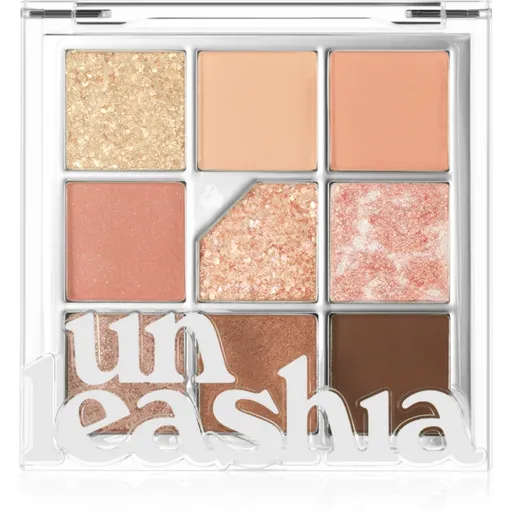 Unleashia Glitterpedia Eye Palette paletka očních stínů odstín No.3 All of Coral Pink 6.2 g