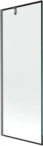 MEXEN/S Next vanová zástěna FIX 70 x 150, černá vzor, grafit kartáčovaná 895-070-000-00-70-66