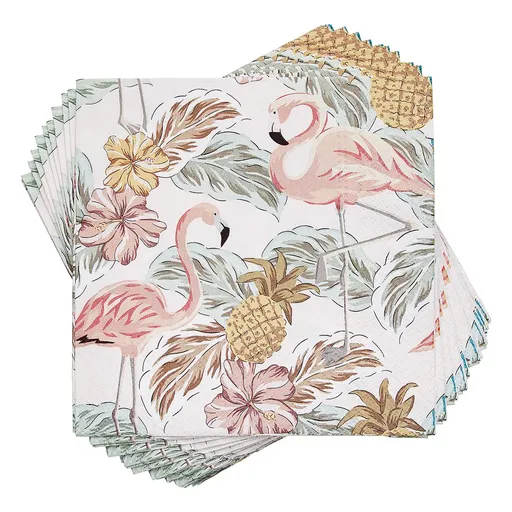 APRÈS Papírové ubrousky plameňáci