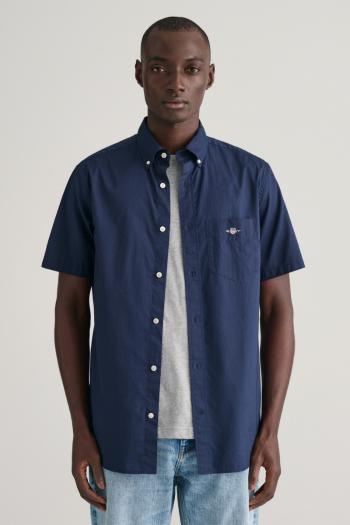 KOŠILE GANT REG POPLIN SS SHIRT MARINE