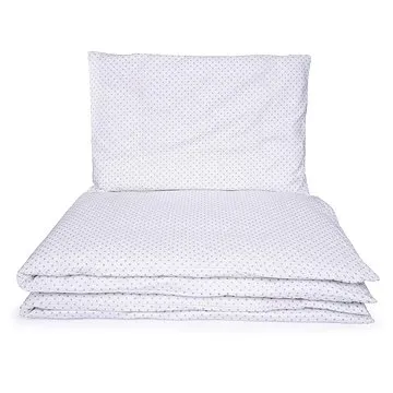 Maceshka Povlečení Basic Šedý puntík v bílé (399)