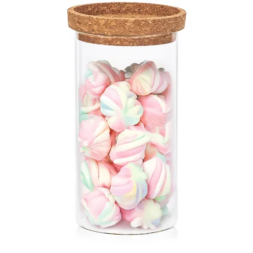 4Home Skleněná dóza na potraviny s víkem Cork, 1000 ml, 1000 ml