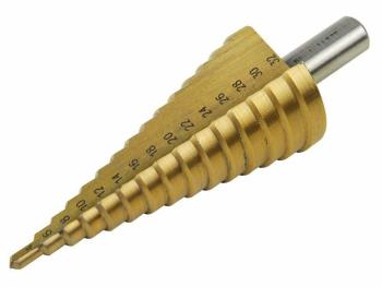 Vrták stupňovitý, O 4-32mm, stupňování po 2mm, 15 otvorů, stopka O 10mm EXTOL-CRAFT