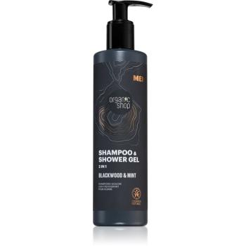 Organic Shop Men Blackwood & Mint šampon a sprchový gel 2 v 1 pro muže 280 ml