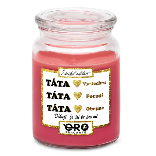 Svíčka Táta poradí (Vůně svíčky: Višně v čokoládě)