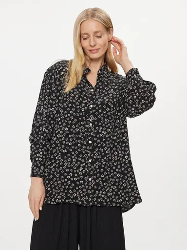 Tommy Jeans dámská černá vzorovaná košile DW0DW17346 XS