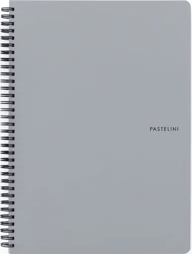 Twin wire blok A4 PP PASTELINI šedá