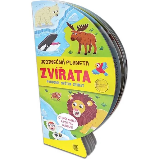 Knížka rozkládací globus Zvířata