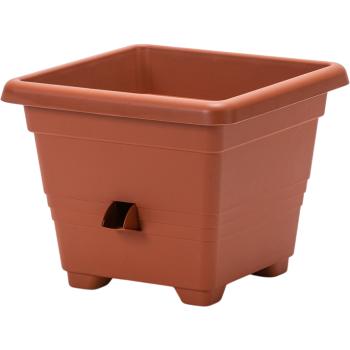 Plastia Ghiveci flori cu auto-udare Bergamot 30 x 30 cm maro deschis, teracotă, 30 x 30 cm