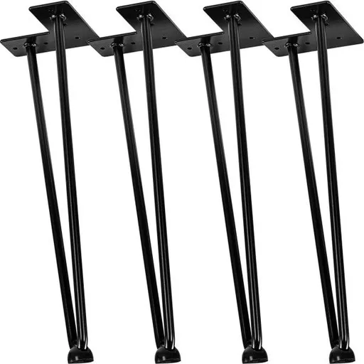 Garthen 86315 Nábytková noha ze 2 tyček, 40 cm, černá