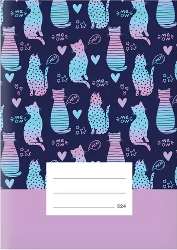 Školní sešit LUX A5 524, Kočky
