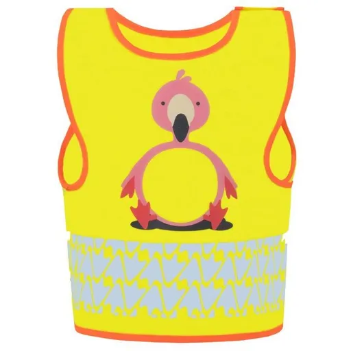 Korntex Dětská reflexní vesta se zvířátky - Plameňák | 3-4 roky