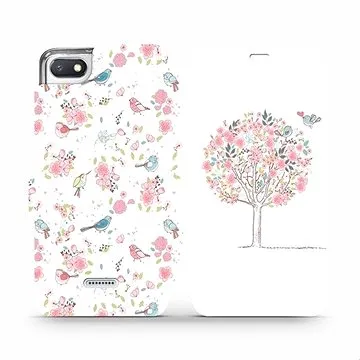 Flipové pouzdro na mobil Xiaomi Redmi 6A - M120S Strom a ptáčci (5903226363940)