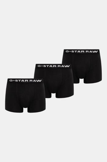 Boxerky G-Star Raw 3-pack pánské, černá barva, D23771-D516