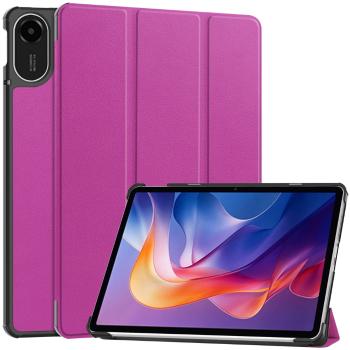 LEATHER Zaklápací kryt pre Xiaomi Redmi Pad 2 fialový