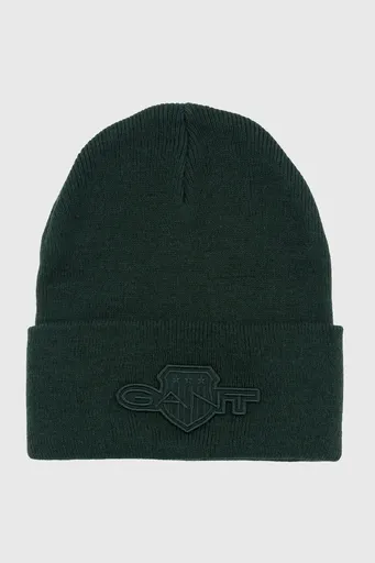 ČEPICE 7-16 LET GANT TONAL ARCHIVE SHIELD BEANIE TARTAN GREEN