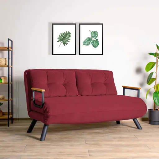 Dvoumístná rozkládací pohovka Sando 2-Seater - Maroon