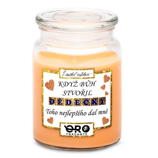 Svíčka Když bůh stvořil dědečky (Vůně svíčky: Tropické ovoce)