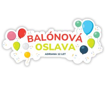 Personal Personalizovaná podložka pod tanier -  Balónová oslava