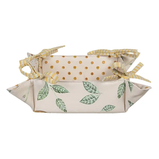 Bavlněný košík na pečivo s motivem citrónů Lemons