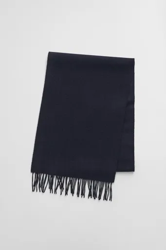 ŠÁLA GANT UNISEX. WOOL SCARF EVENING BLUE