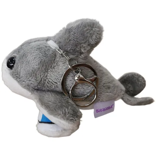 Brainrot Plyšová klíčenka 10 cm Tralalero Tralala šedý