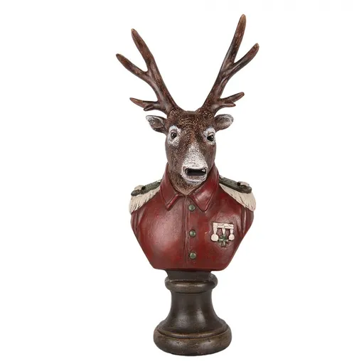 Vánoční dekorace busta jelen Deer - 12*10*27 cm Clayre & Eef