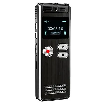 Daklos Profesionální 8GB diktafon 2.0, hlasový záznamník, nahrávání hlasu, zvuku a telefonních hovor (18571)